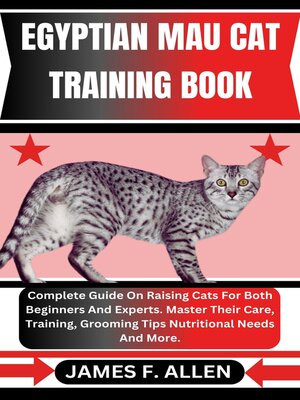 cover image of EGYPTIAN MAU CAT TRAINING BOOK